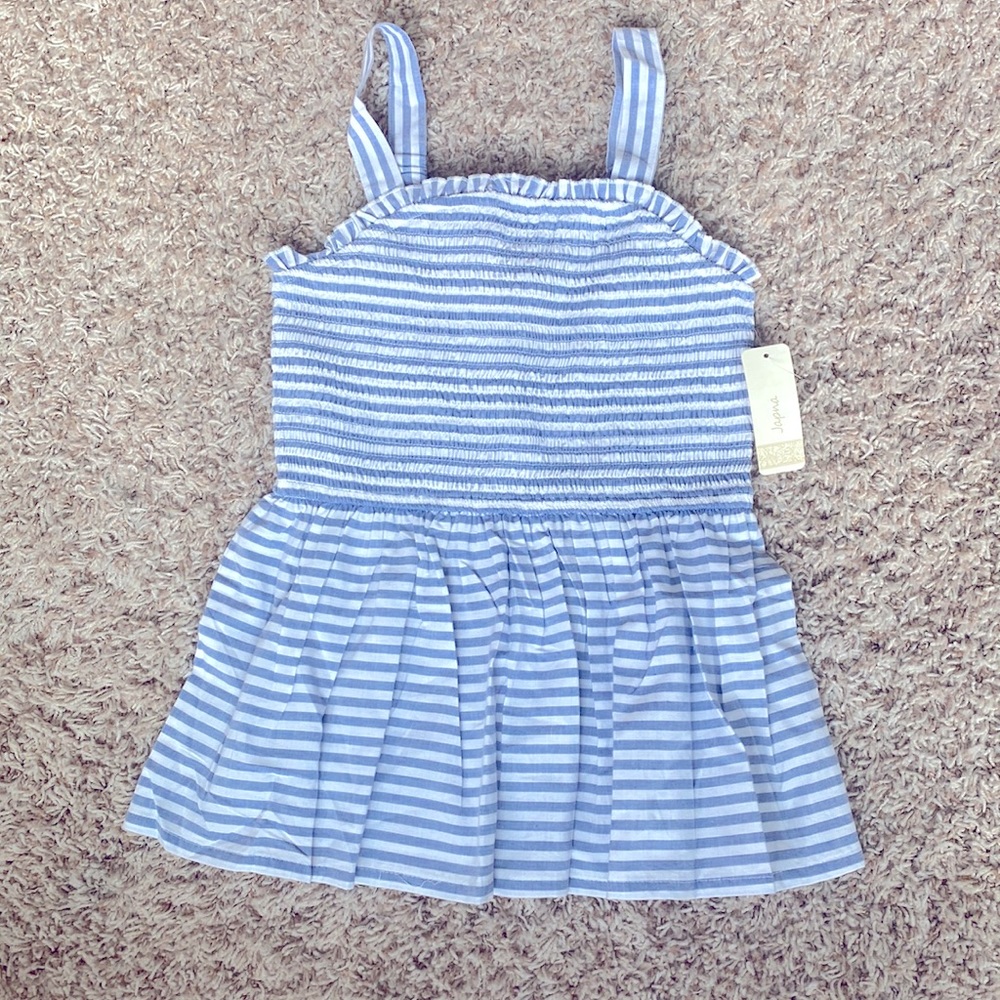 NWT blue and white top, size small